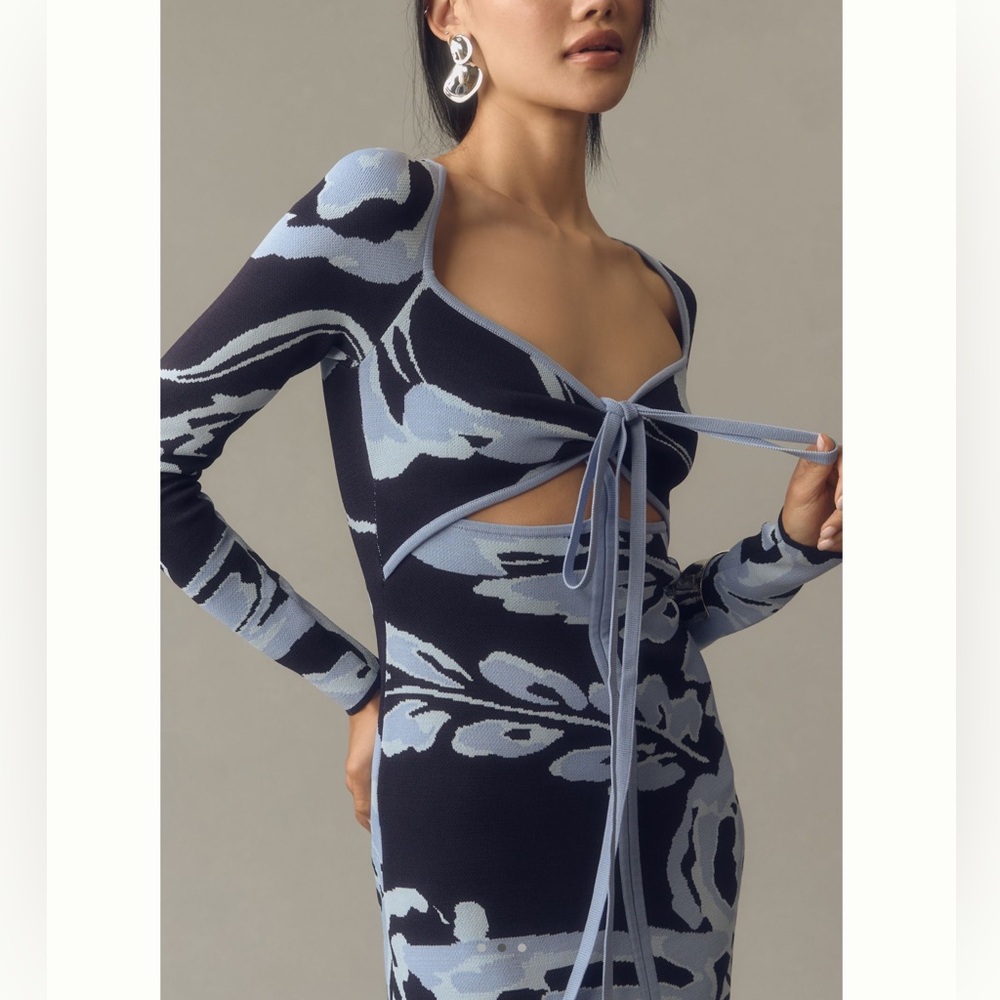 Significant Other Atlas Cutout Midi Dress
